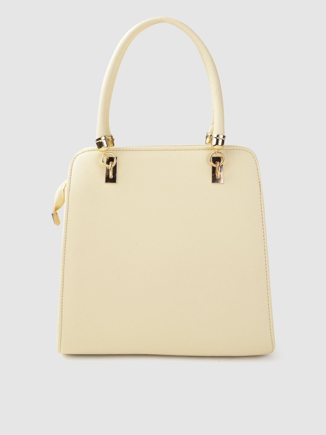 Lino Perros Off-White Solid Handheld Bag
