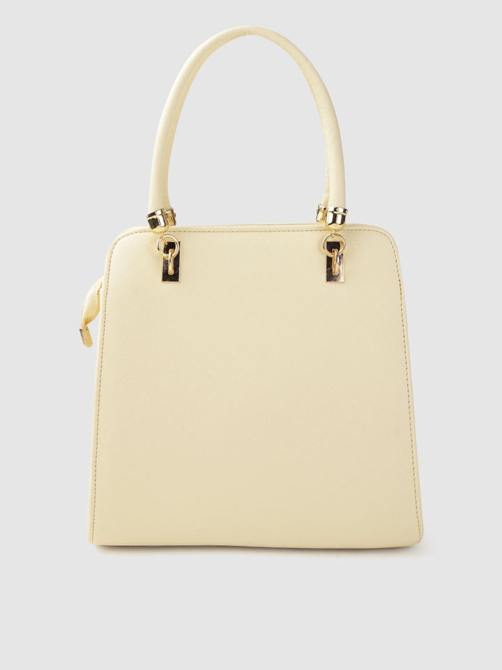 Lino Perros Off-White Solid Handheld Bag