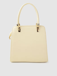 Lino Perros Off-White Solid Handheld Bag