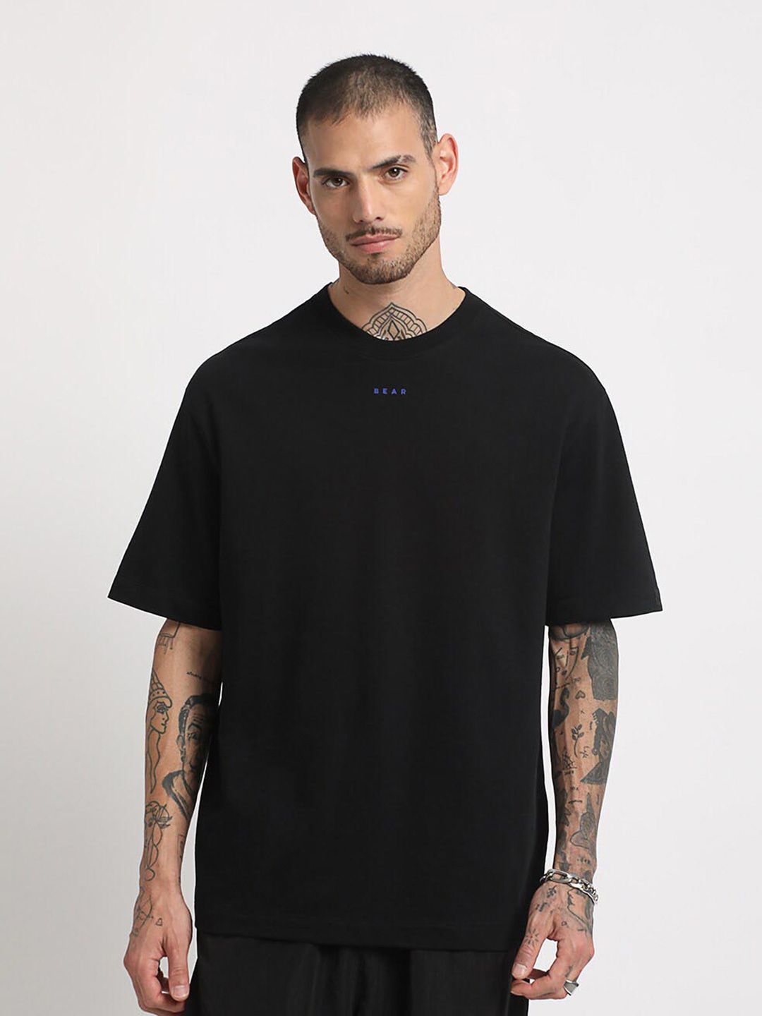 THE BEAR HOUSE Typpgraphy Printed Regular Fit Cotton T-shirt