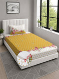 Moda Rapido X KLOTTHE Bunga Kuning & Putih 300 TC Cadar Bujang dengan 1 Sarung Bantal
