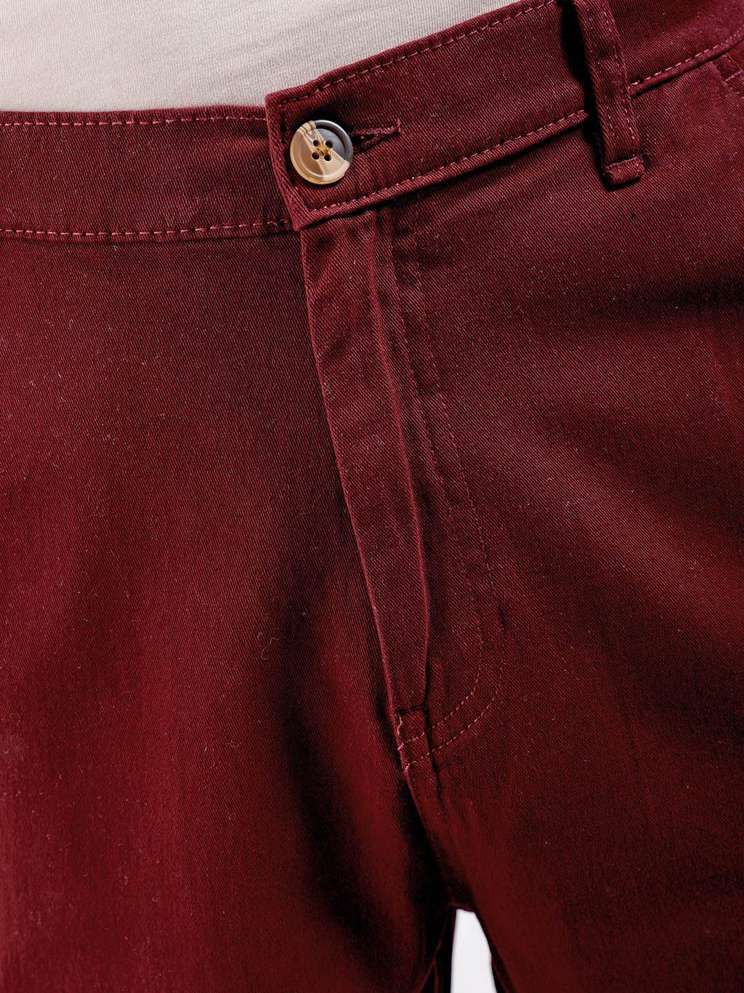 The Indian Garage Co Men Loose Fit Mid Rise Cotton Cargos