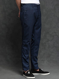 RARE RABBIT Men Microl Mid-Rise Regular Fit Casual Trouser