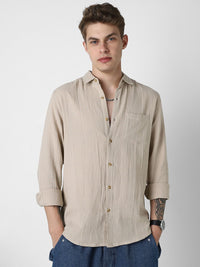 VASTRADO Men Classic Slim Fit Opaque Casual Shirt