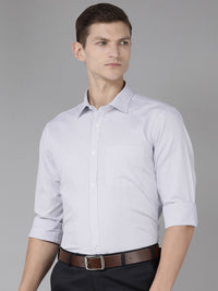 Park Avenue Slim Fit Self-Checked Pure Cotton Formal Shirt