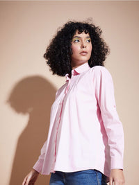 SASSAFRAS BASICS Roll-Up Sleeves Oversized Pure Cotton Shirt