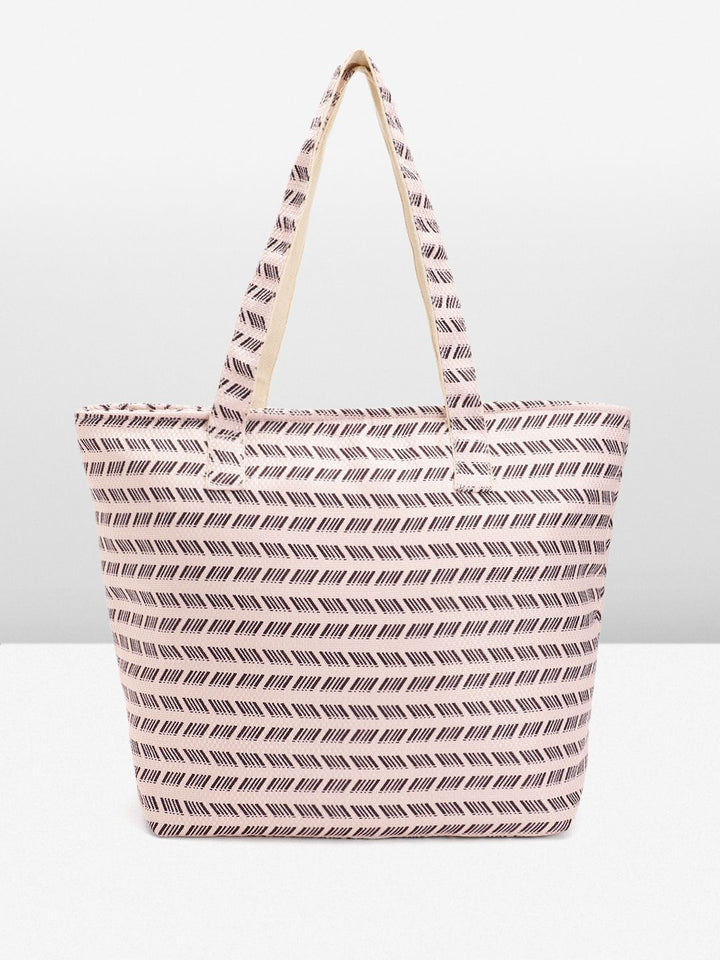 Anouk Geometric Self Design Structured Shoulder Bag