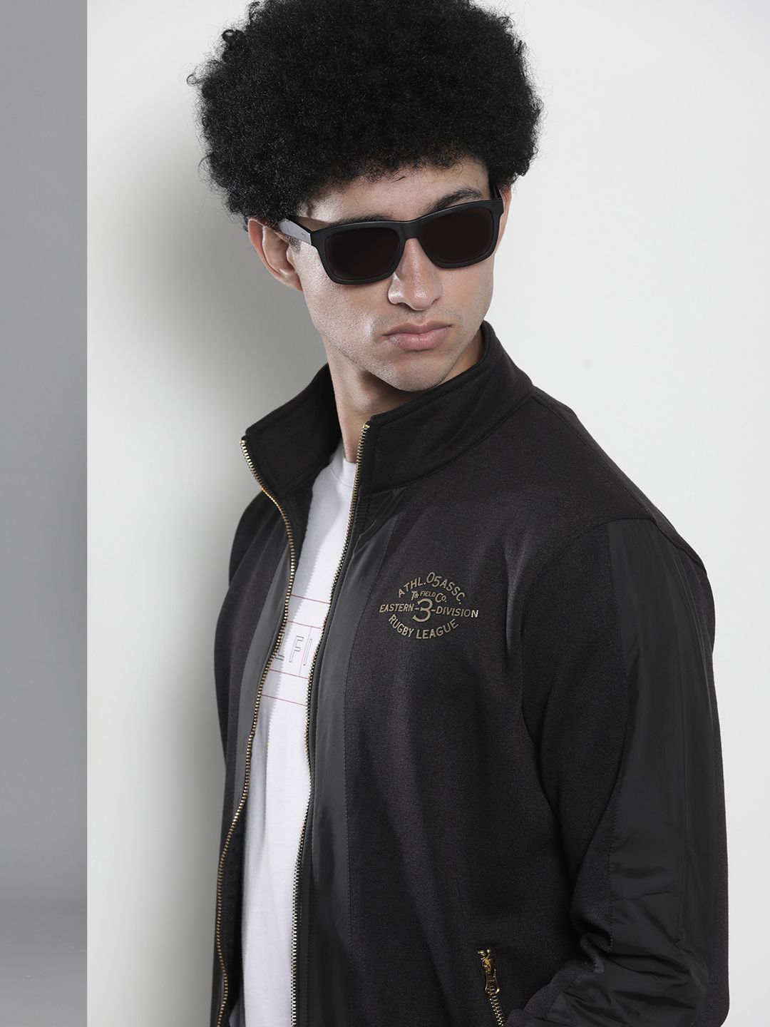 The Indian Garage Co Men Black Solid Sweatshirt