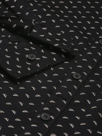 SPYKAR Slim Fit Geometric Printed Pure Cotton Casual Shirt