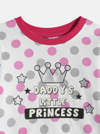 Moms Love Kids Girls Printed Pure Cotton Clothing Set
