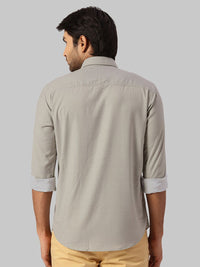 Park Avenue Spread Collar Slim Fit Opaque Casual Shirt