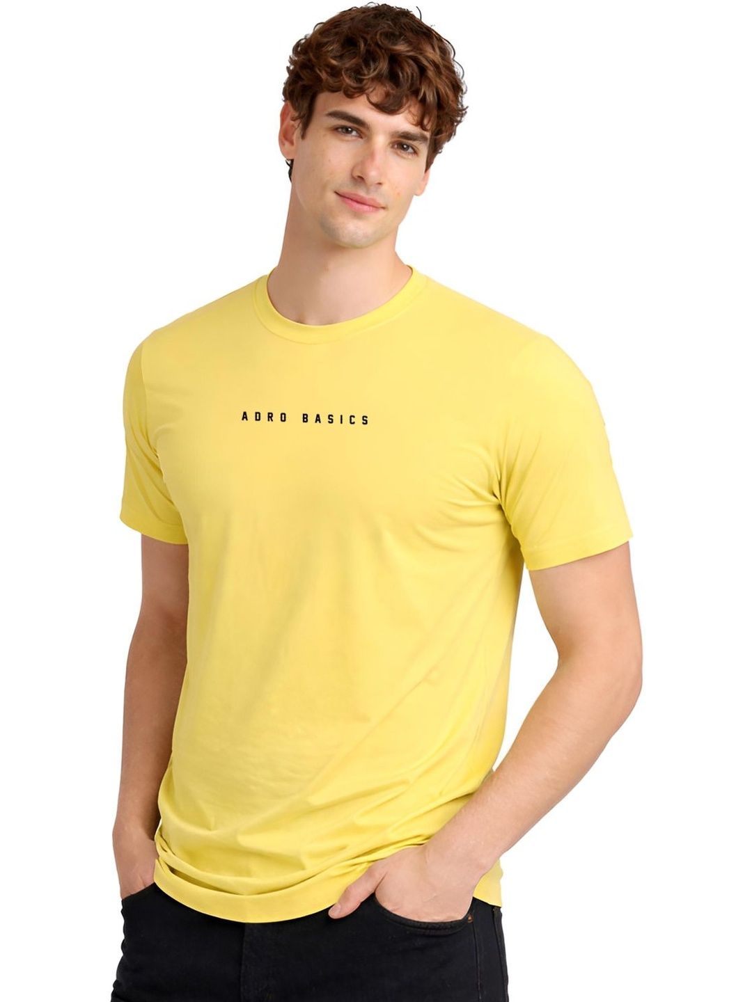 ADRO Men Typography Printed T-shirt