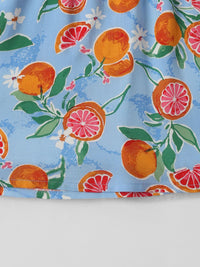 Nauti Nati Tropical Print Peter Pan Collar Empire Dress