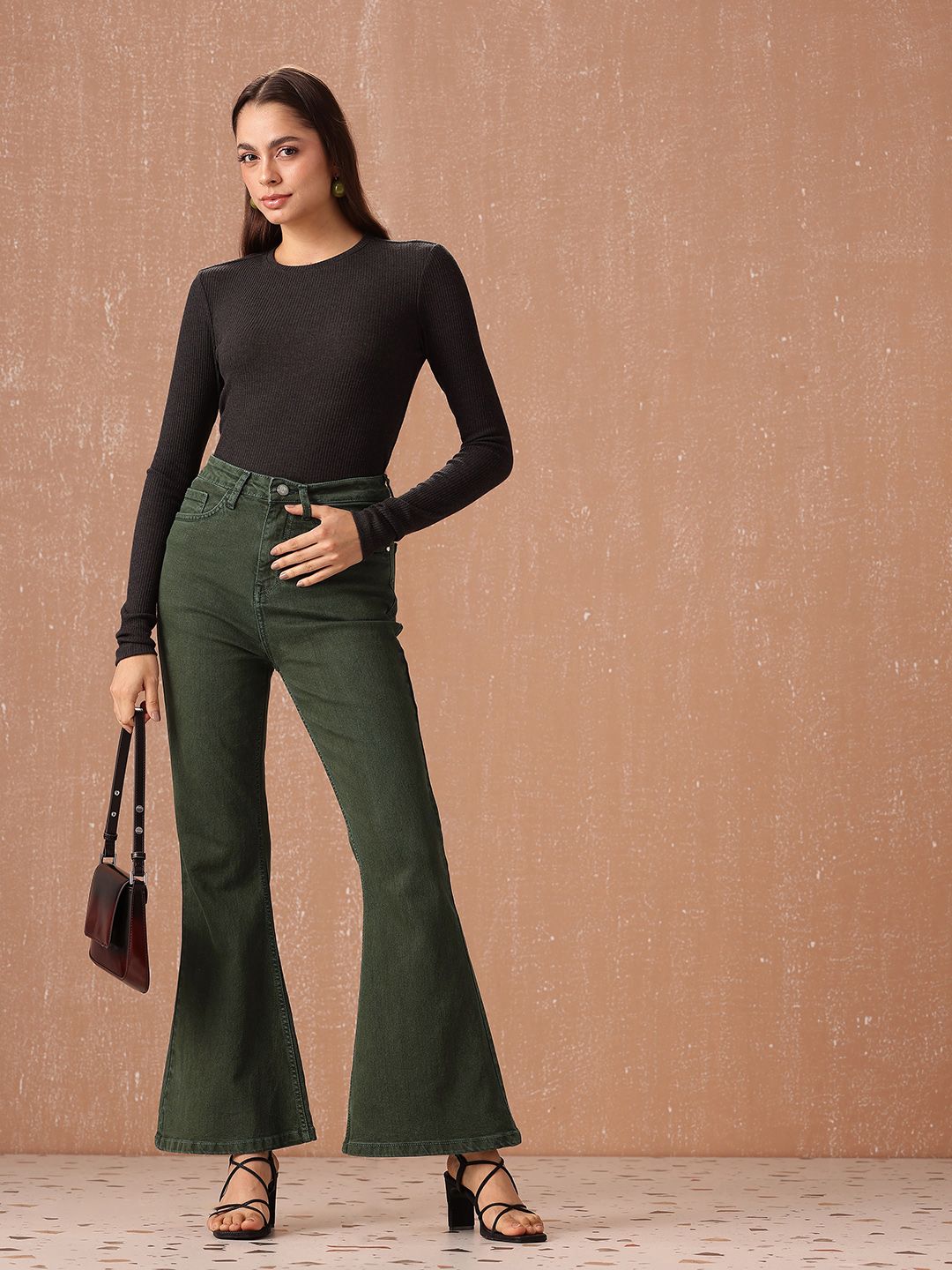 all about you Women Bootcut High-Rise Stretchable Jeans