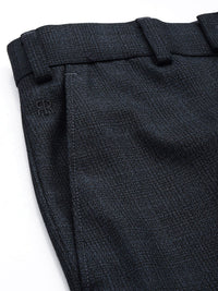 Raymond Men Checked Slim Fit Formal Trousers