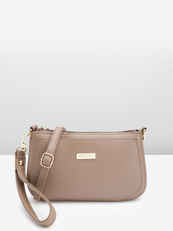 DressBerry Structured Sling Bag with Wrist Loop