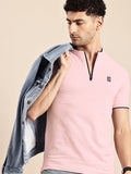 Being Human Mock Collar Pure Cotton T-shirt