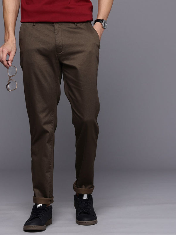Raymond Men Slim Fit Textured Trousers