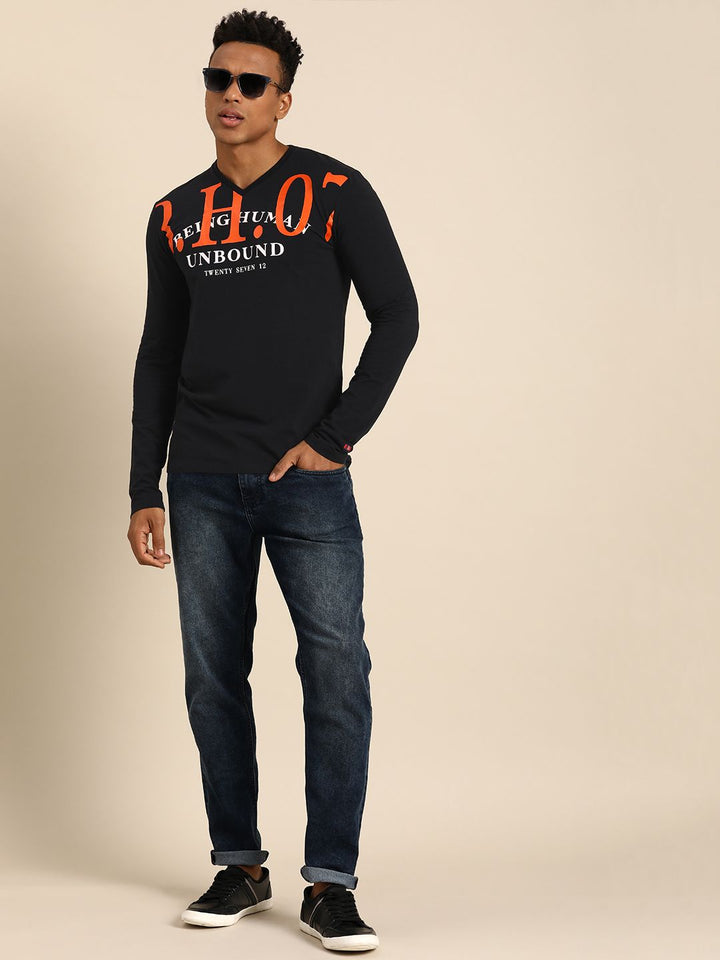 Being Human Typography Printed T-shirt
