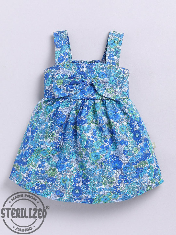 Moms Love Infant Girls Cotton Floral Print Fit & Flare Dress