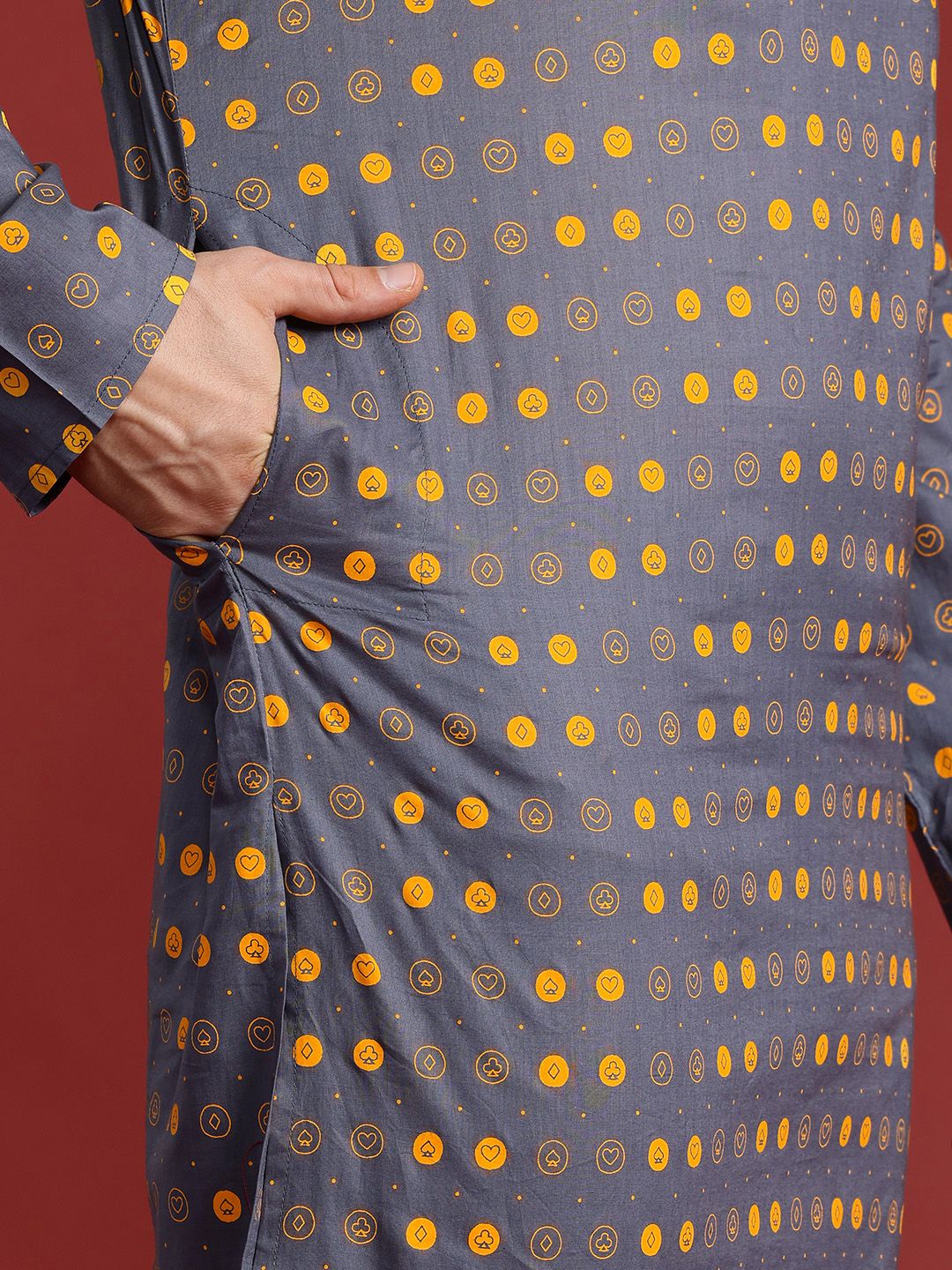 Anouk Printed Regular Pure Cotton Kurta with Trousers
