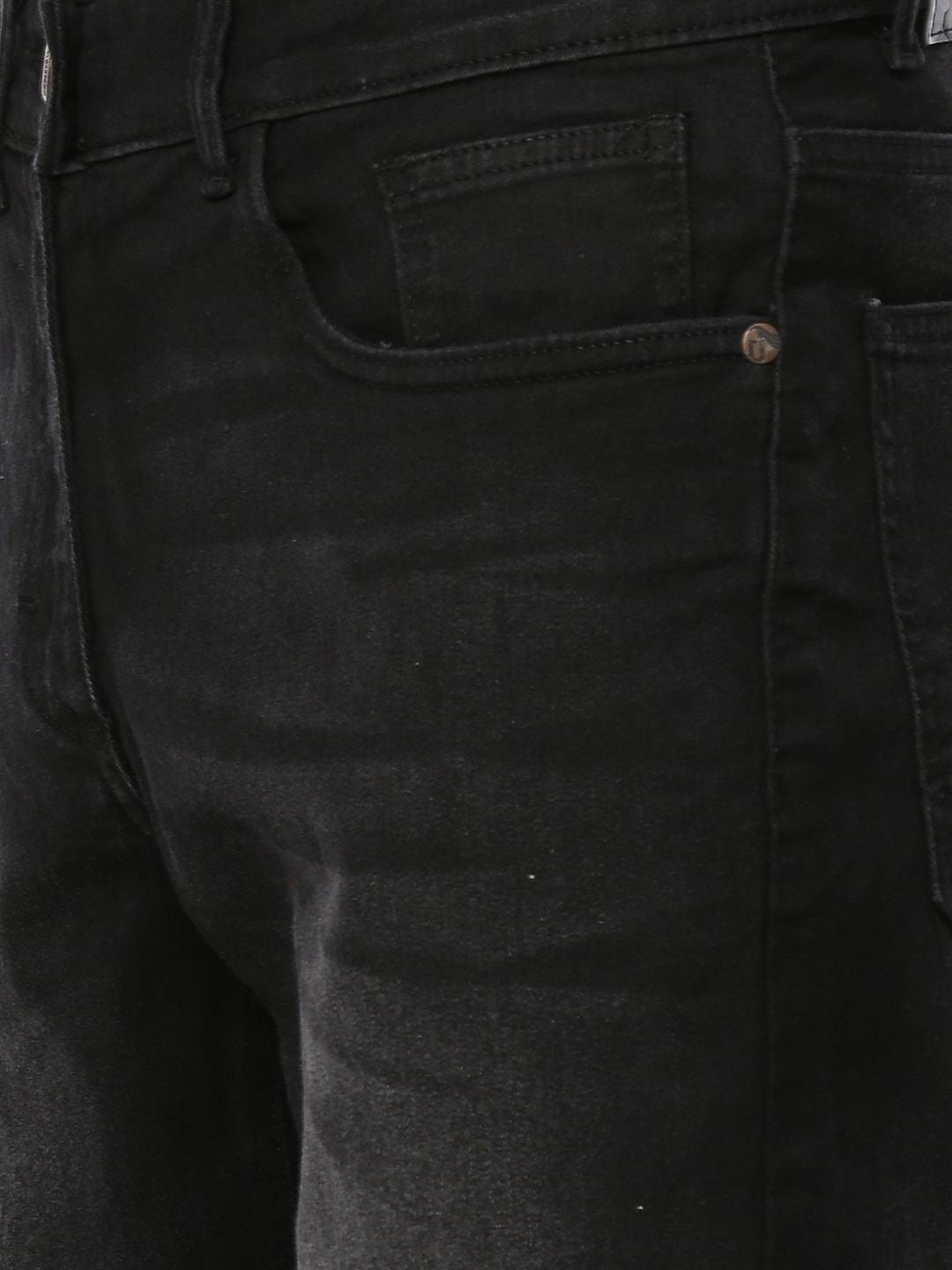 The Indian Garage Co Men Black Slim Fit Mid-Rise Clean Look Jeans