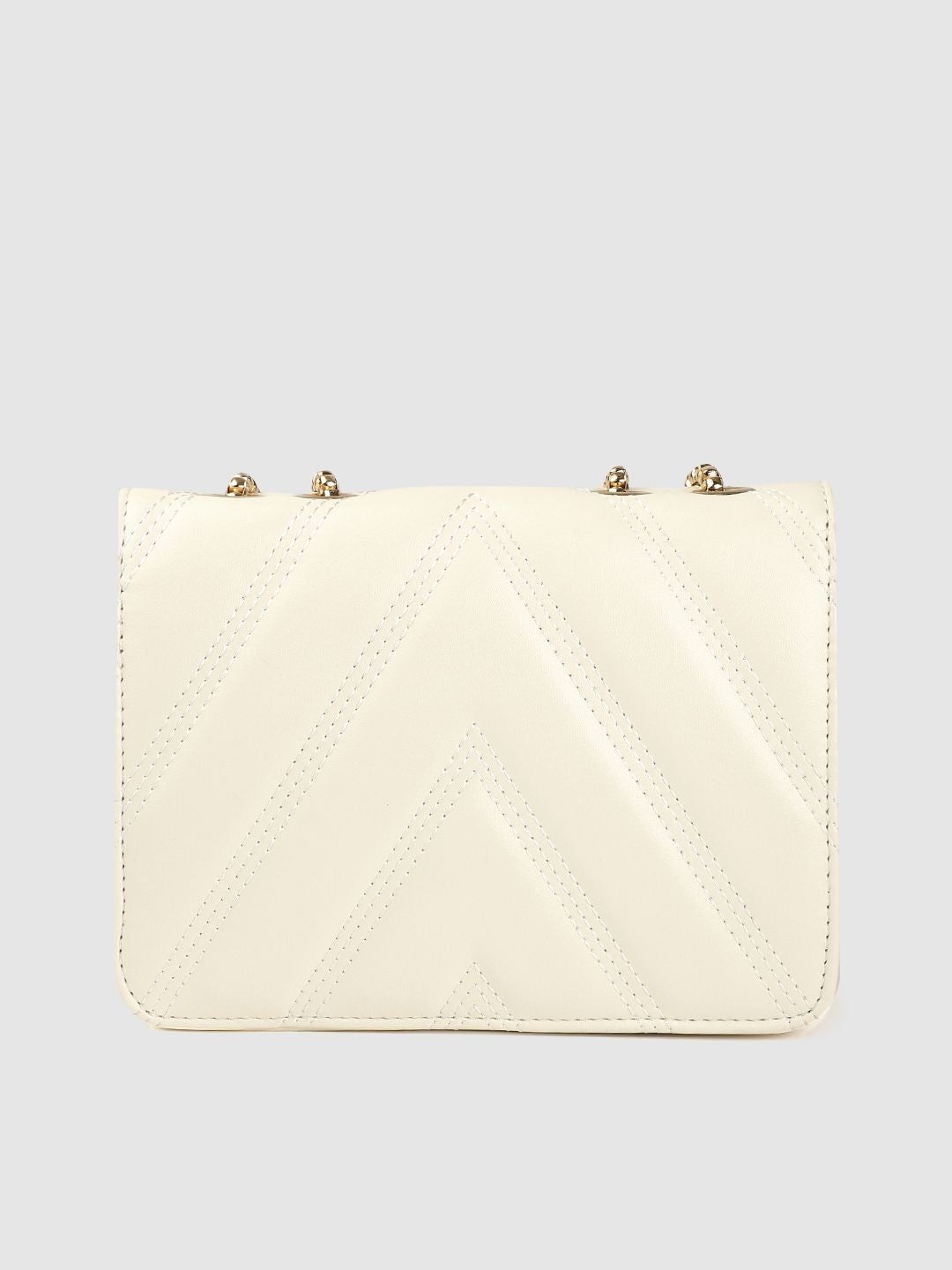 Lino Perros Off-White Quilted Shoulder Bag