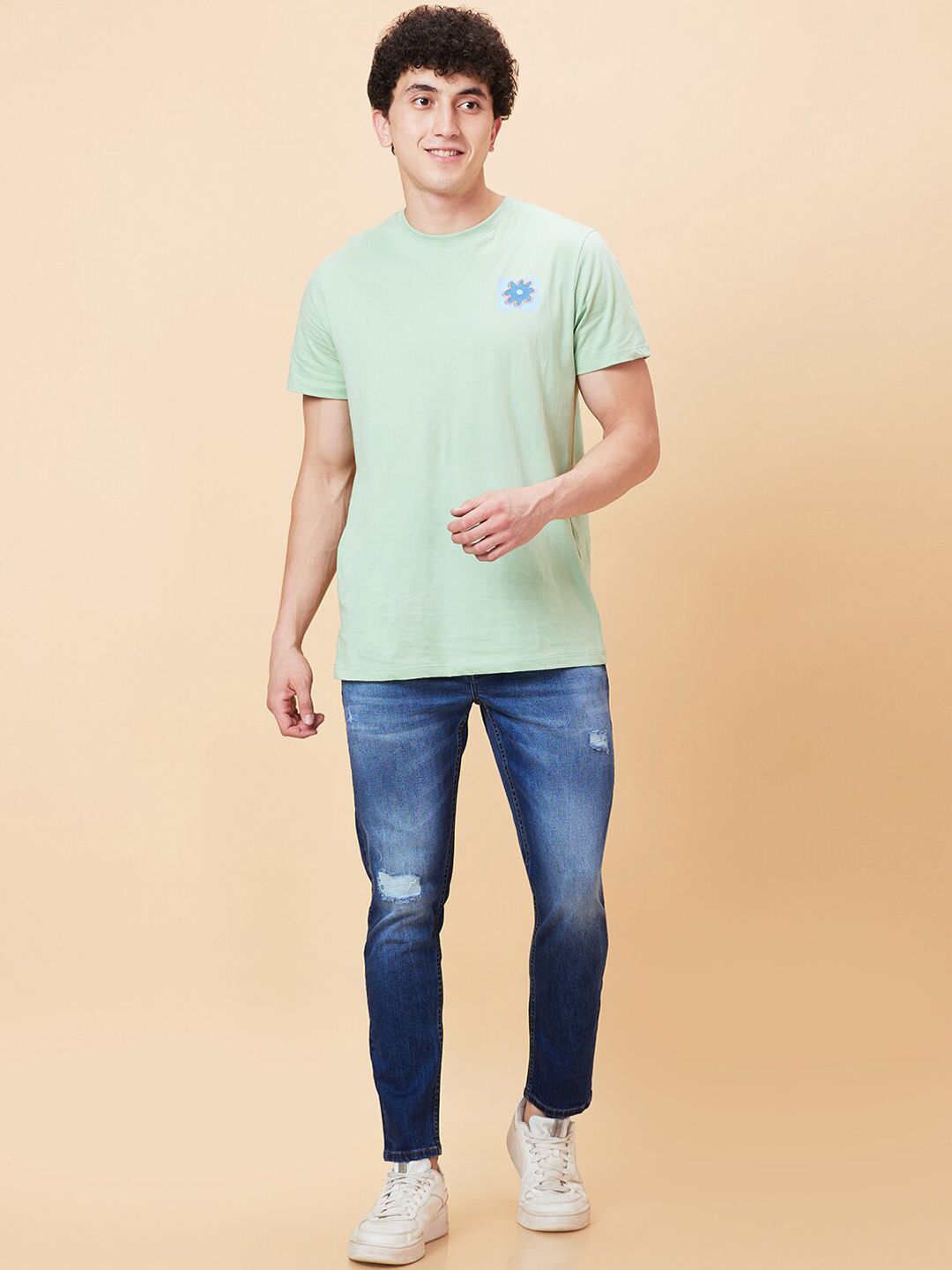 Being Human Men Mildly Distressed Heavy Fade Jeans