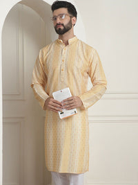 SOJANYA Men Silk printed  Ethnic Motifs Flared Sleeves Kurta