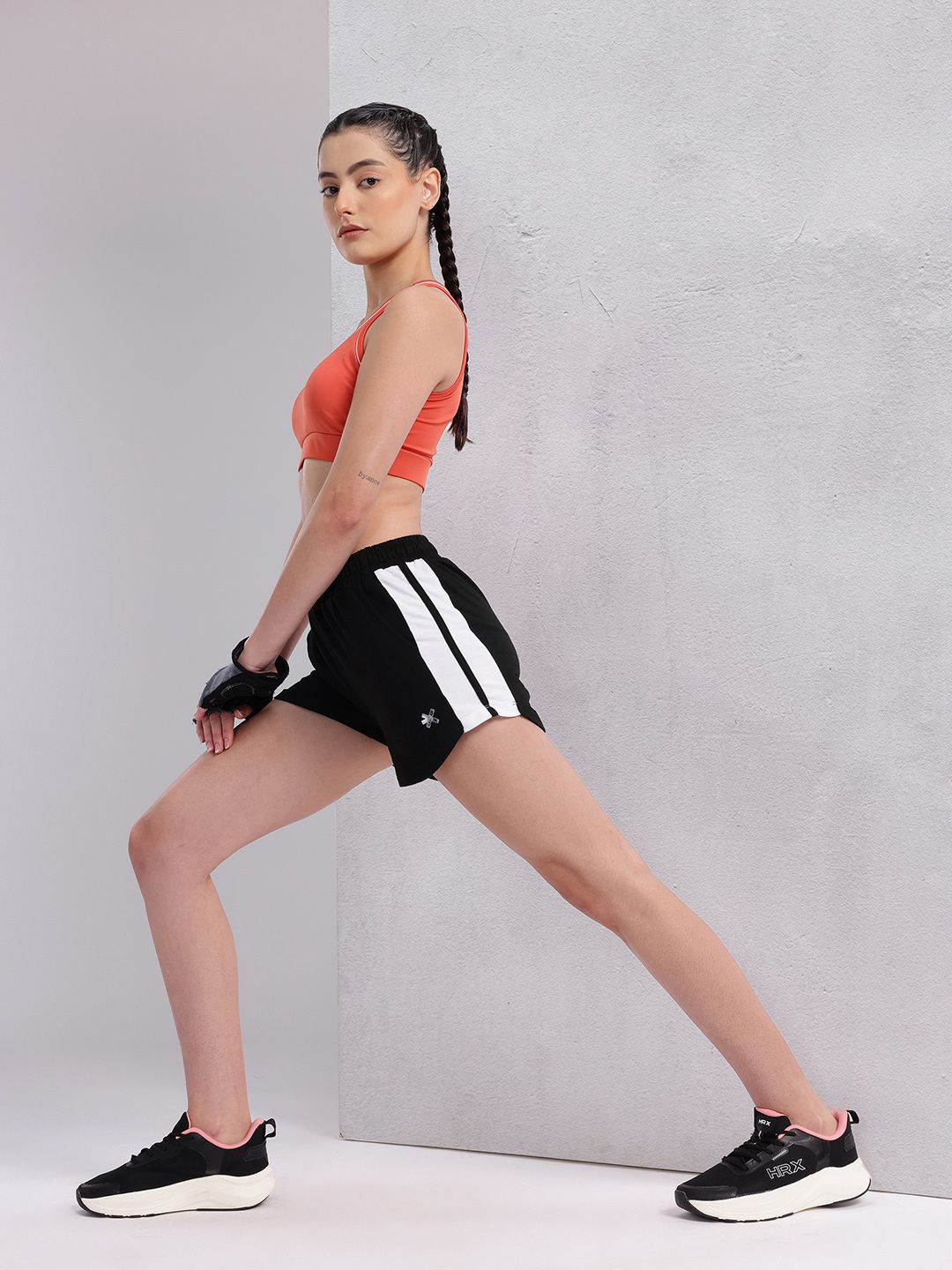 HRX by Hrithik Roshan Women Side Striped Training Shorts