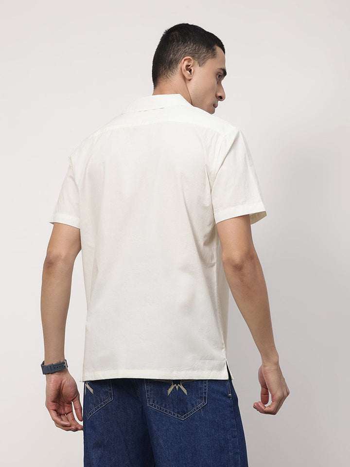 ether Artisan Pure Cotton Hand Block Printed Relaxed Fit Casual Shirt