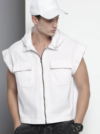 The Indian Garage Co Hooded Pure Cotton Casual Shirt