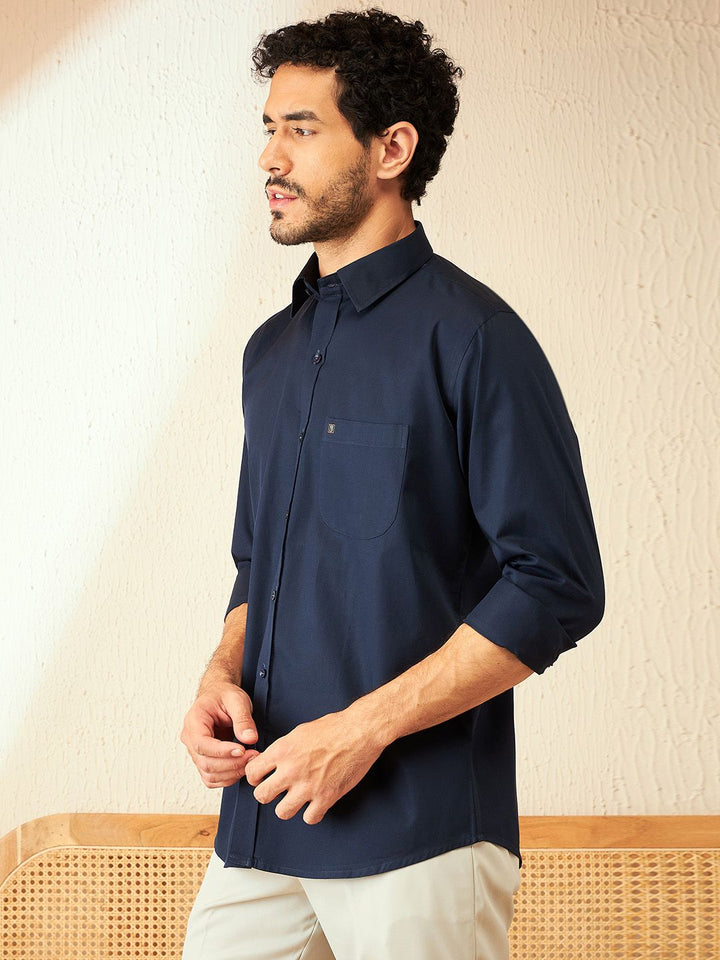 DENNISON Smart Spread Collar Cotton Formal Shirt