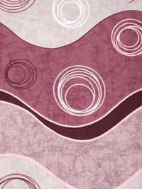 Moda Rapido X KLOTTHE Pink & White Geometric 300 TC Single Bedsheet with 1 Pillow Covers