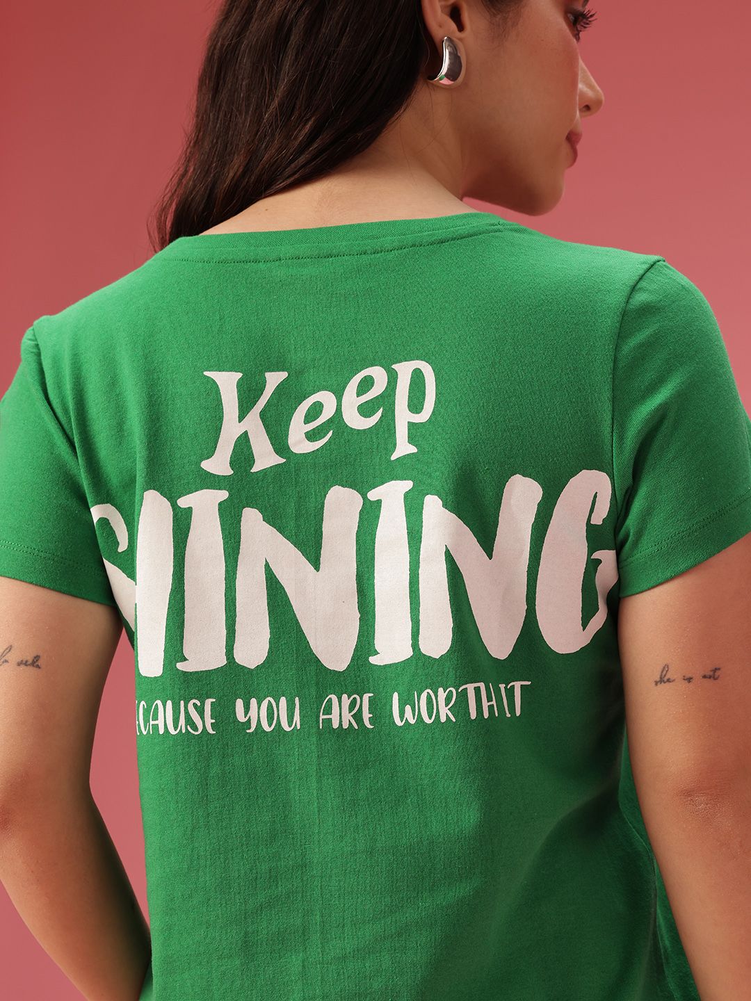 DressBerry Typography Printed T-shirt