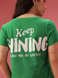 DressBerry Typography Printed T-shirt