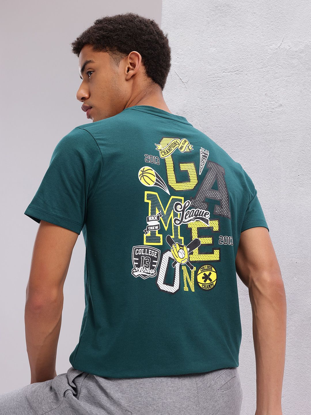 HRX by Hrithik Roshan Typography Printed Lifestyle T-shirt
