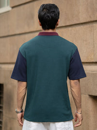 T-shirt kolar Powerlook Men Reka bentuk Polo