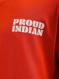 The Indian Garage Co Men Back Printed Boxy Oversized Round Neck T-shirt