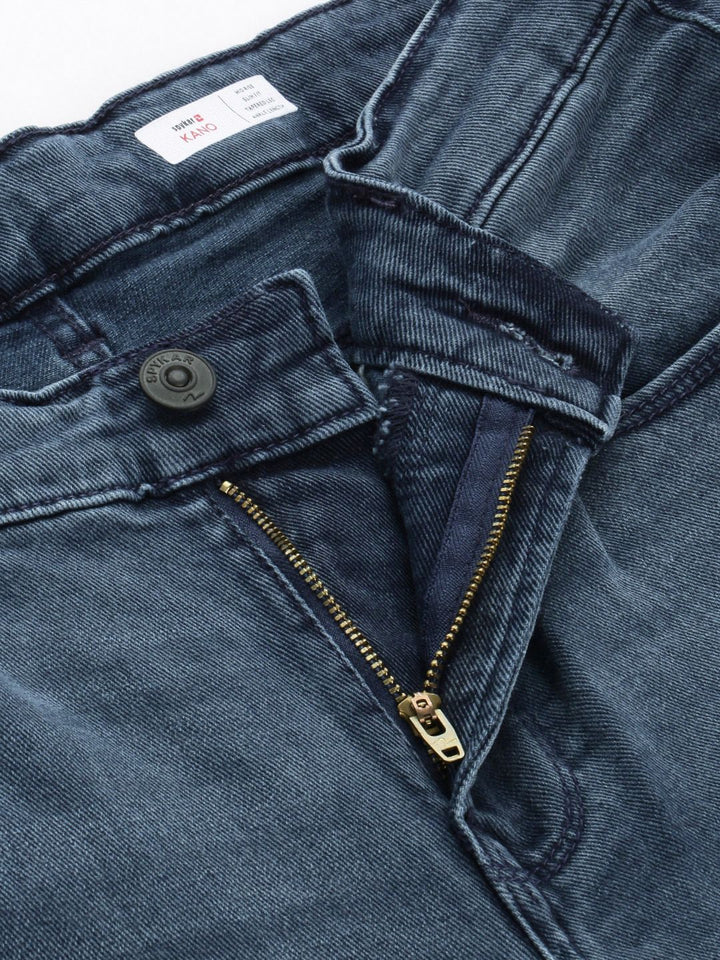 SPYKAR Men Kano Slim Fit Heavy Fade Stretchable Jeans