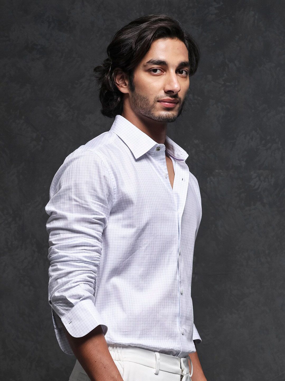 RARE RABBIT Men Broad Slim Fit Cotton Shirt