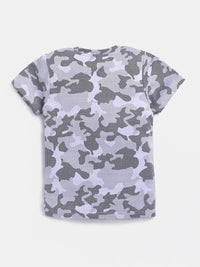 HRX by Hrithik Roshan Boys Camouflage Printed Moisture Wicking T-shirt