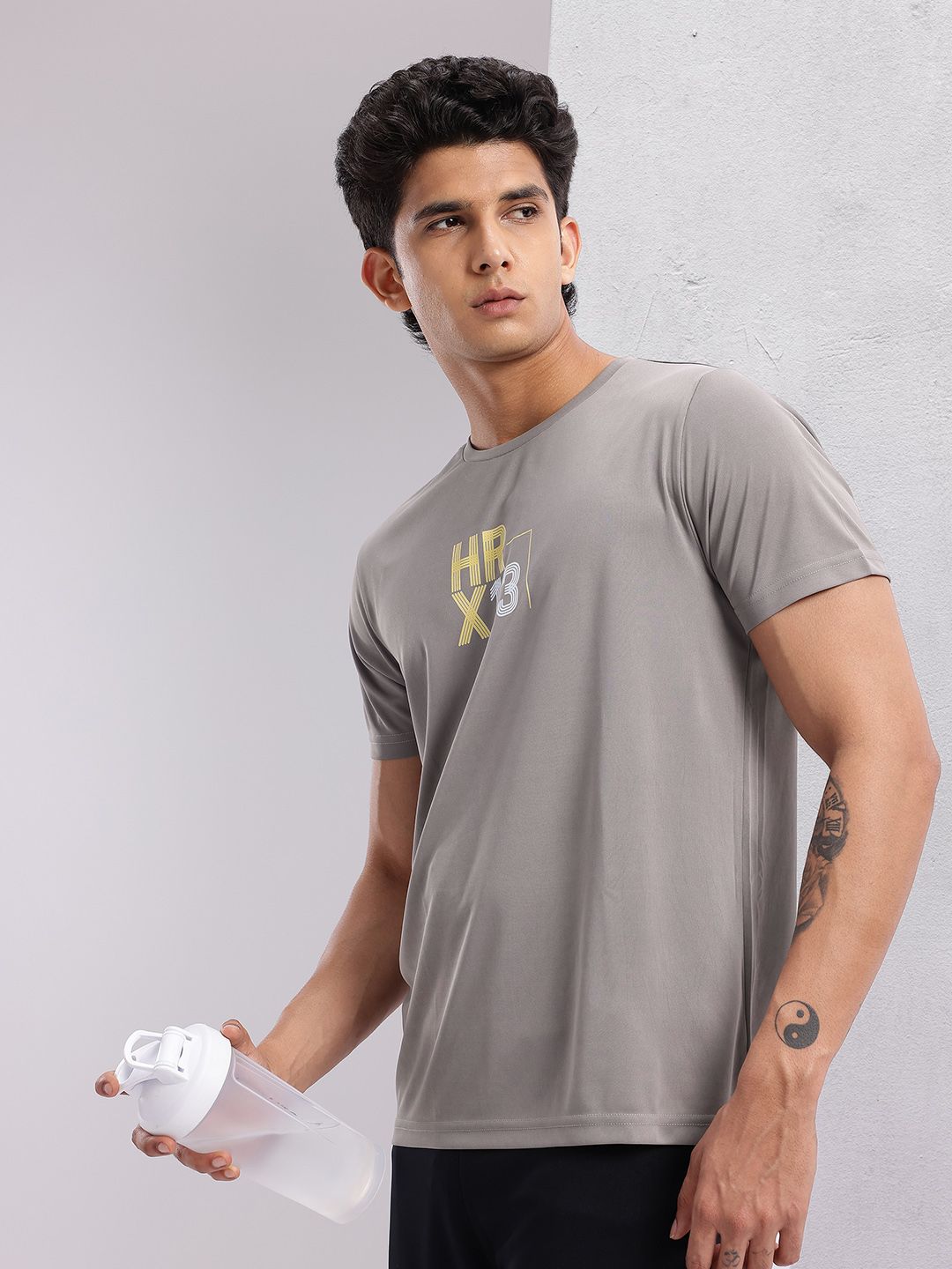 HRX by Hrithik Roshan Men Typography Printed Rapid-Dry Running T-shirt