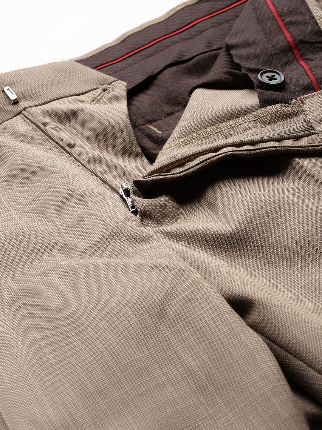 Raymond Men Slim Fit Textured Trousers
