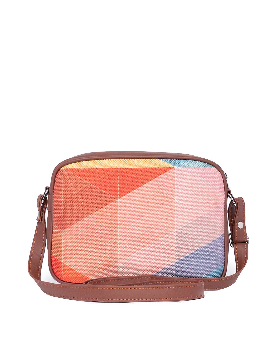 ZOUK Women Colourblocked Structured Sling Bag