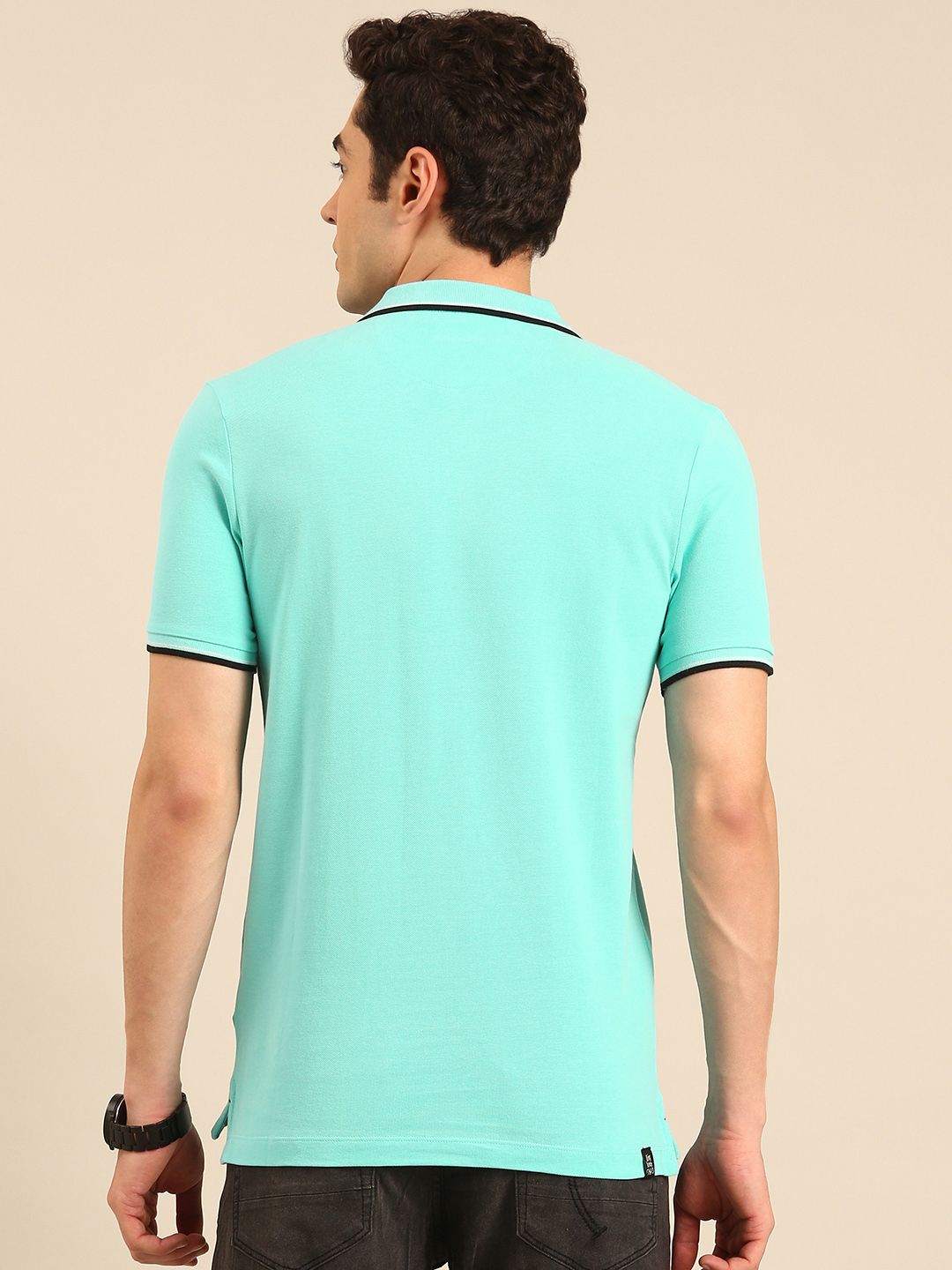 Being Human Polo Collar Pure Cotton T-shirt with Pocket