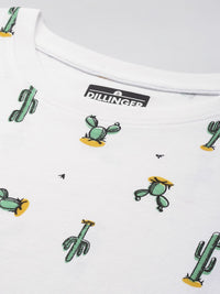 DILLINGER Printed Boxy Pure Super Combed Cotton T-shirt