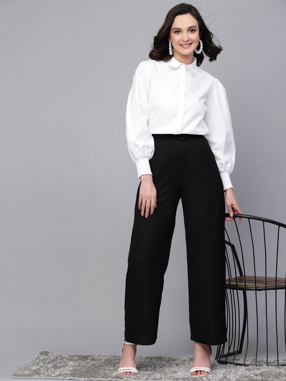 Style Quotient Smart Regular Fit Bishop Sleeves Formal Shirt