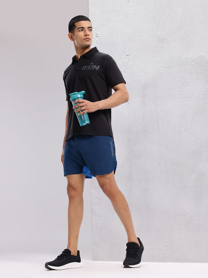 HRX by Hrithik Roshan Typography Printed Polo Collar Running T-shirt
