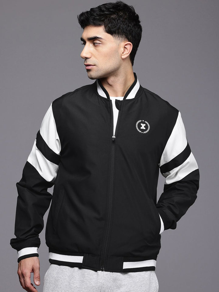 HRX by Hrithik Roshan Prosport-Collection Typography Printed Varsity Jacket